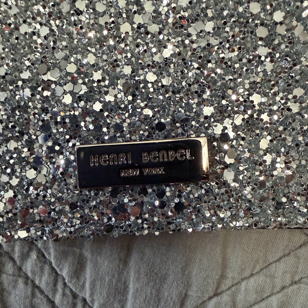 Henri Bendel Glittering Silver Crossbody Bag - Picture 2 of 3